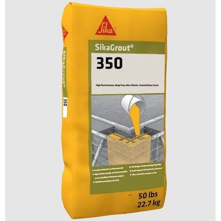 Sika SikaGrout 350 High Performance, Deep Pour, Non-Shrink, Cementitious Grout 50lb Bag 649444